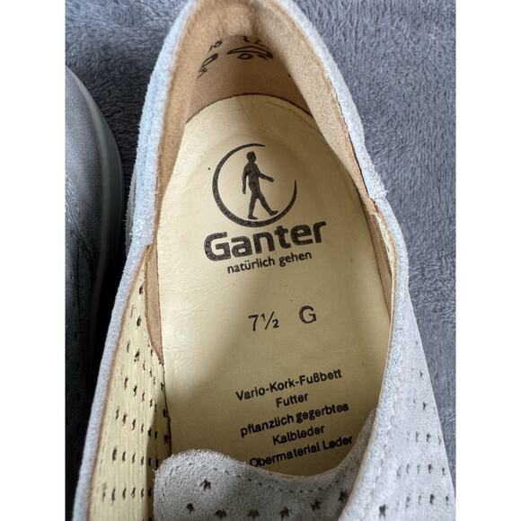 Gray Suede Giulietta Comfort Tie Sneaker German Ganter, UK Size 7.5, US Size 10 - Picture 9 of 11
